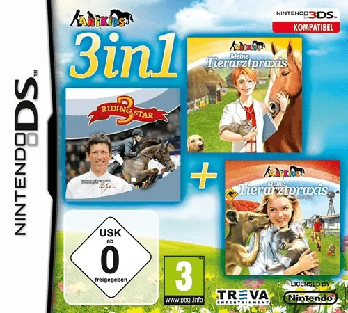 3 in 1 - My Vet Practice & Riding Star & My Vet Practice in Australia (Europe) (En,Fr,De,Es,It)